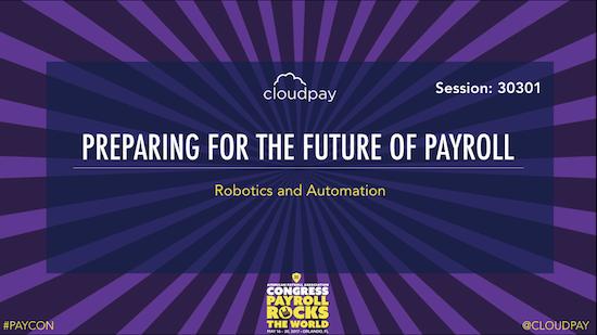 CloudPay Session on the Future of Payroll and Automation at this week’s APA Congress