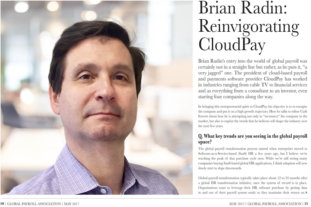 Global Payroll Association's Q&A with Brian Radin